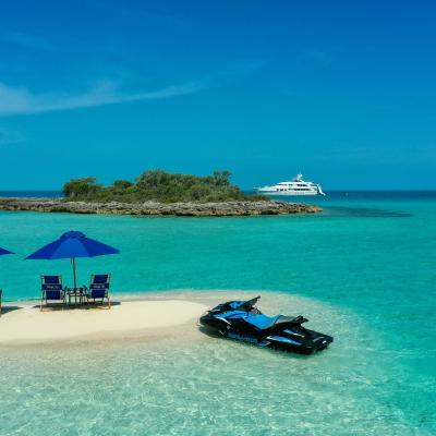 Beach Setup at Sandy Cay